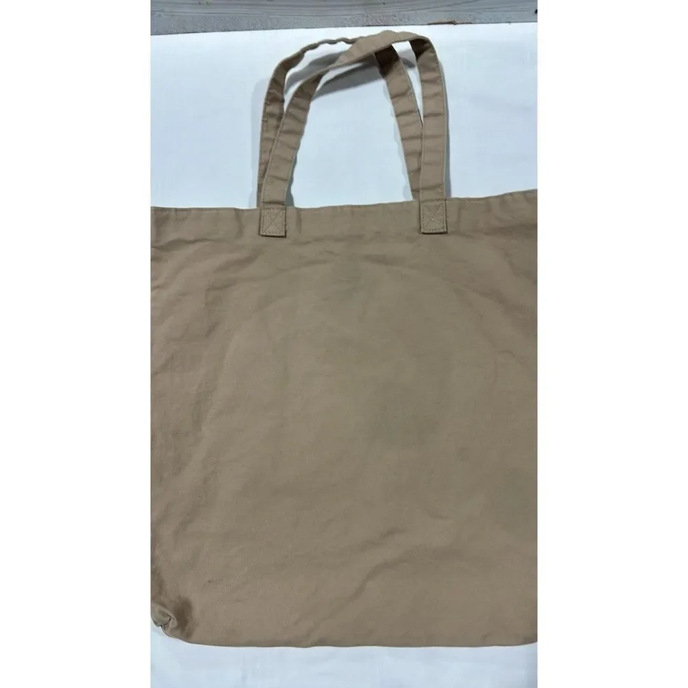 Victoria Secret Tote Bag Beige Canvas